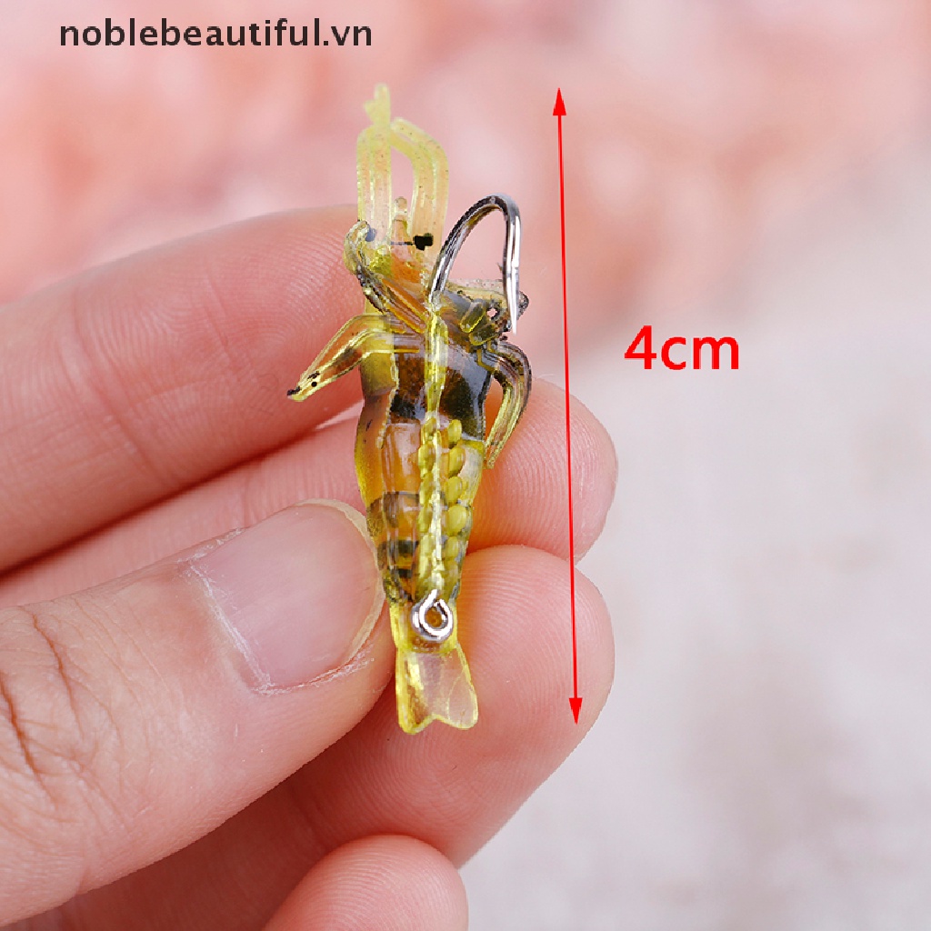 Set 10 Mồi Câu Cá Giả Hình Tôm Mềm Mại [VN]
