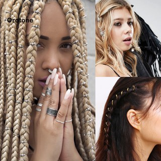 ♪Ot Shell Starfish Hair Braiding Dreadlocks Alloy Ring Braid Hoop Headwear
