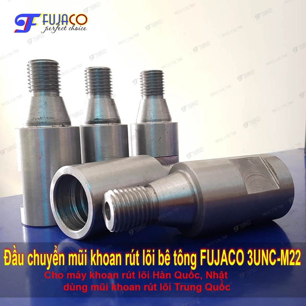 Đầu chuyển ren mũi khoan rút lõi bê tông 3unc-m22 cho máy Hàn Quốc