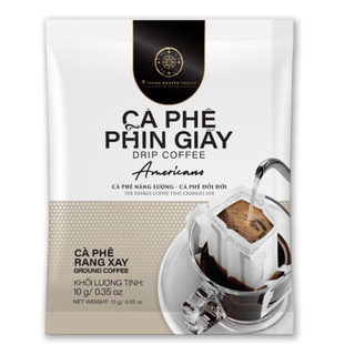 [Trung Nguyên E-coffee] Cà Phê Rang Xay Phin Giấy Americano - Hộp 10 gói - Trung Nguyên Legend