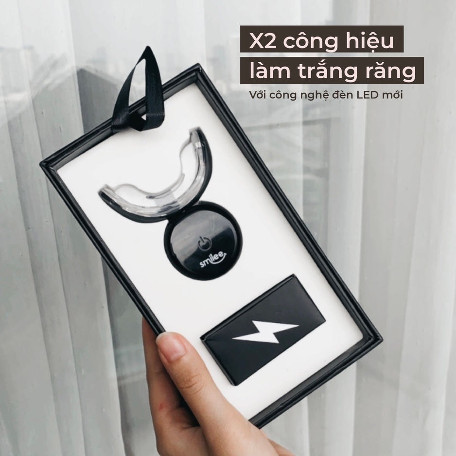 Smilee Extra máy tẩy trắng răng nhanh, không ê buốt, an toàn cho sức khoẻ, phù hợp với mọi loại răng, hàng nhập khẩu USA