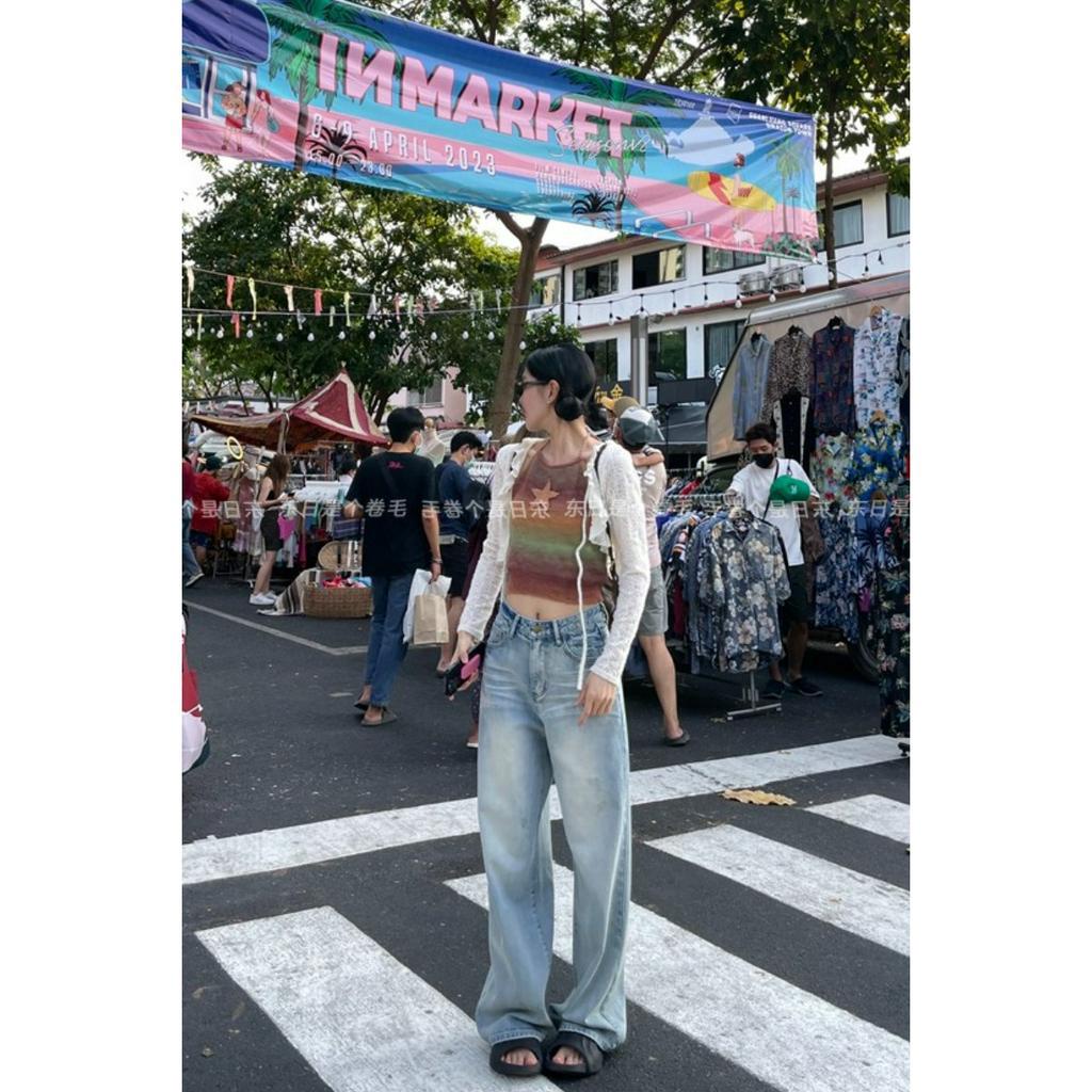 Quần Jean Nữ Ống Rộng Lưng Cao Phong Cách Mới
