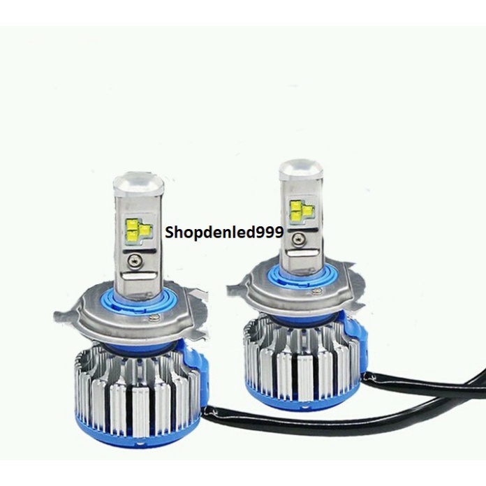 Đèn Pha LED Turbo T1 35w Chân H4 Lắp Xe Máy Sáng Gom , Mạnh