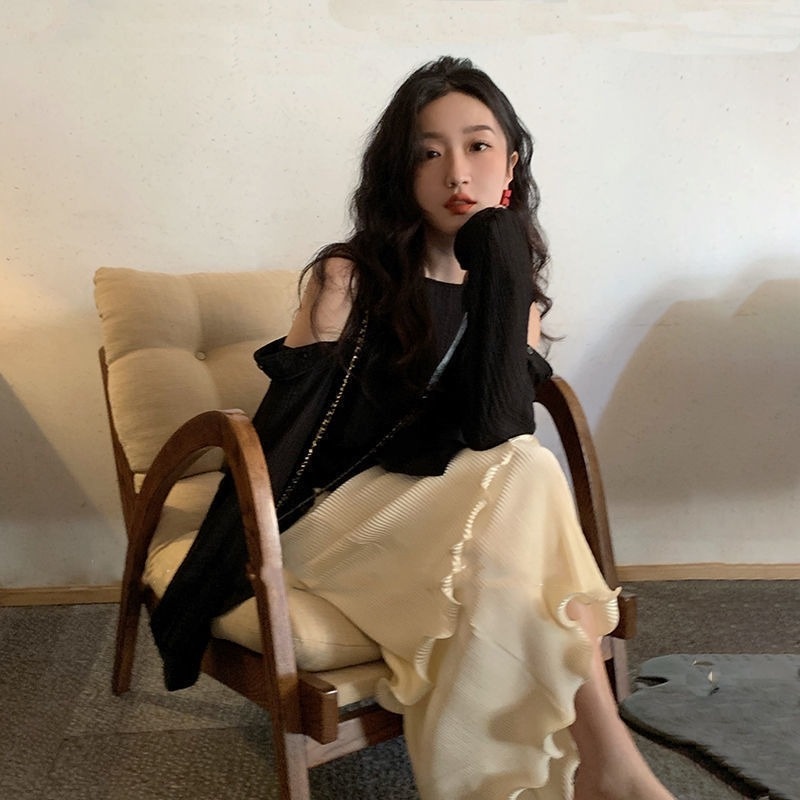 Áo Sơ Mi Trễ Vai Phong Cách Pháp Cổ Điển Thời Trang Mùa Hè Dành Cho Nữ