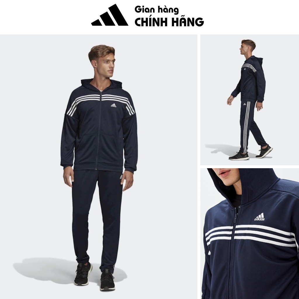 Bộ thể thao nam Adidas, Bộ nỉ Adidas nam, Bộ thể thao mùa đông FS6091 HÀNG CHÍNH HÃNG