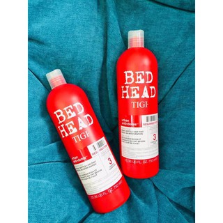 Cặp dầu gội - xả và ủ dưỡng tóc tigi bed head màu đỏ siêu mượt tóc 750ml