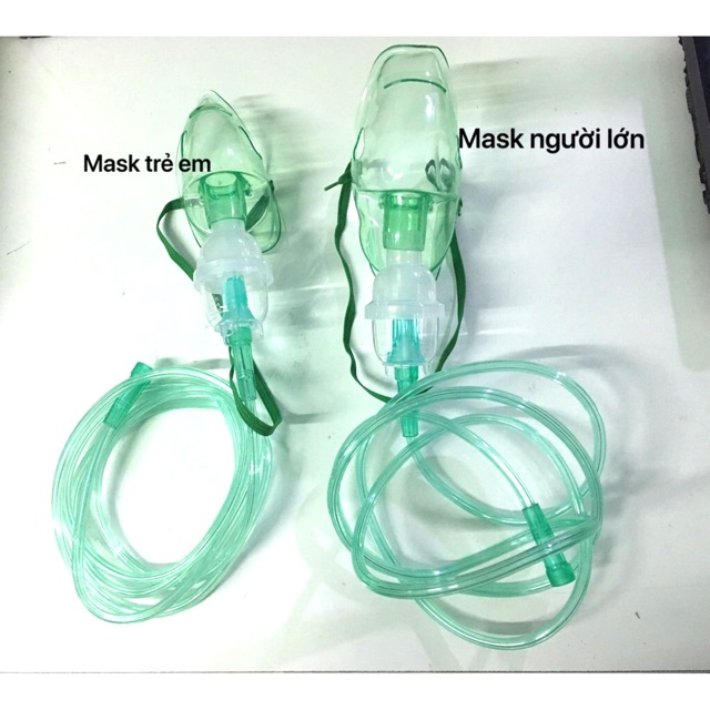 Phụ kiện máy xông khí dung - xông mũi họng (dành cho người lớn + trẻ em), bộ mask xông khí dung