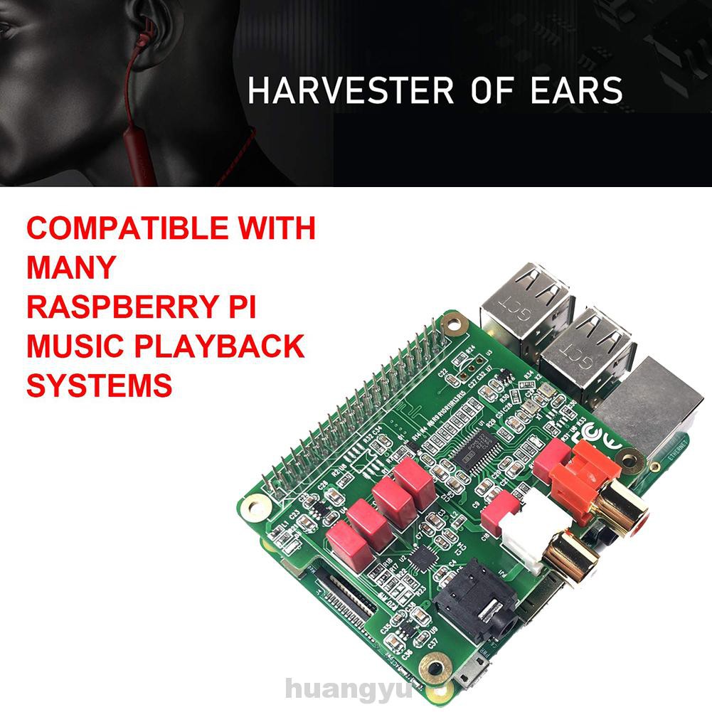 Bảng Mạch Âm Thanh Hifi Dac Pcm5122 384khz Cho Raspberry Pi 3b