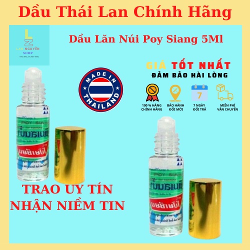Dầu trắng, Dầu PoySian Thái Lan cao cấp chính hãng chai 5ml
