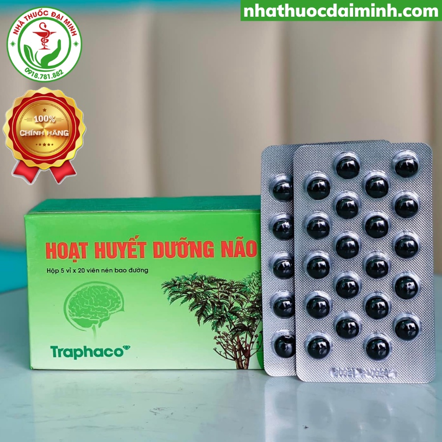 Hoạt Huyết Dưỡng Não Traphaco Hộp 100 Viên