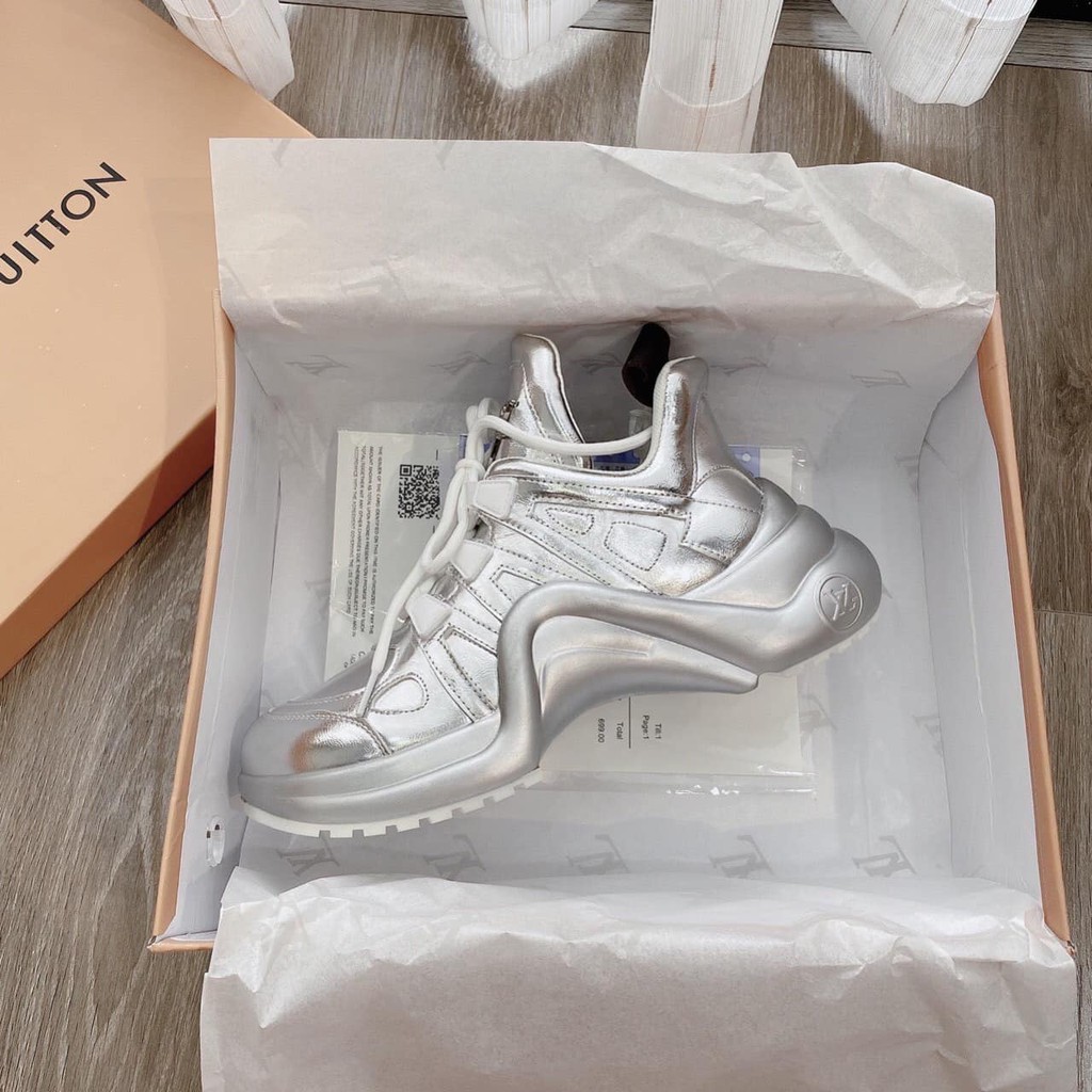 Giày LV. Archlight Màu Bạc hàng 1:1 chất lượng