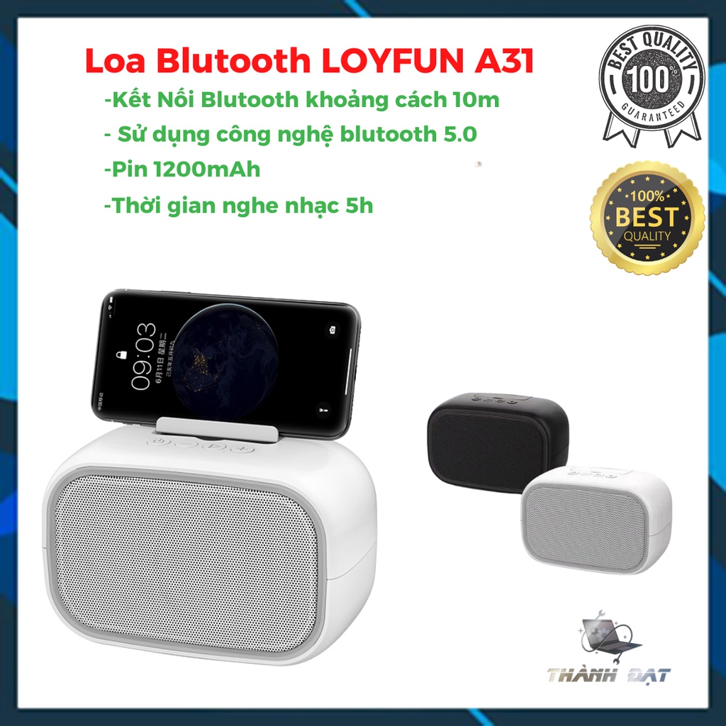 Mã ELHACE giảm 4% đơn 300K] Loa Blutooth ,Loa Bluetooth mini 5.0 Loyfun  Kunodi A31 - tiện lợi âm thanh cực đỉnh - Dàn âm thanh