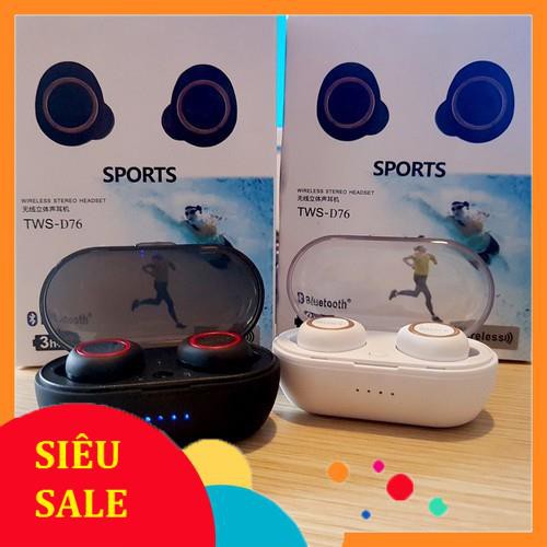 Tai nghe bluetooth - Sport TWS D76 Âm thanh cực hay