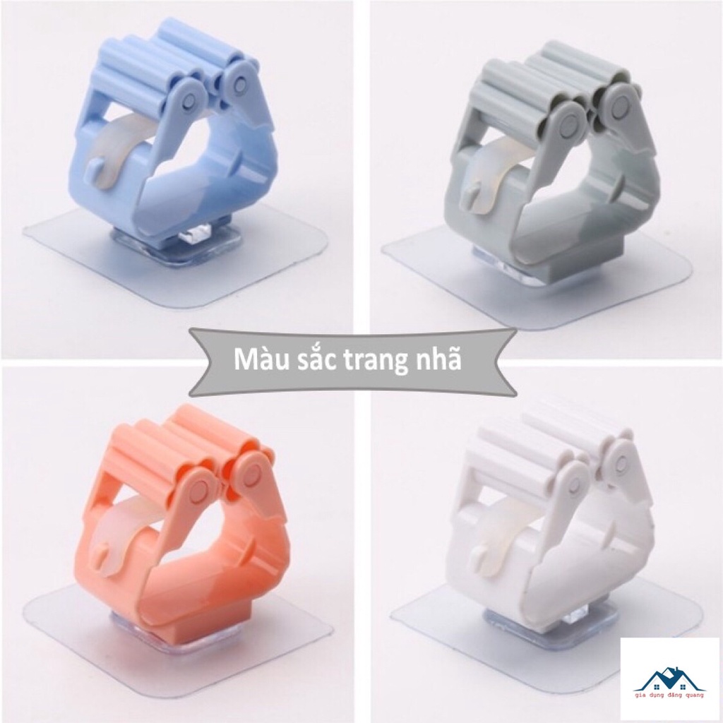 Móc Treo Chổi - Móc dán tường kẹp giữ cây lau nhà, móc treo kẹp chổi, gài chổi dán tường chịu lực tốt