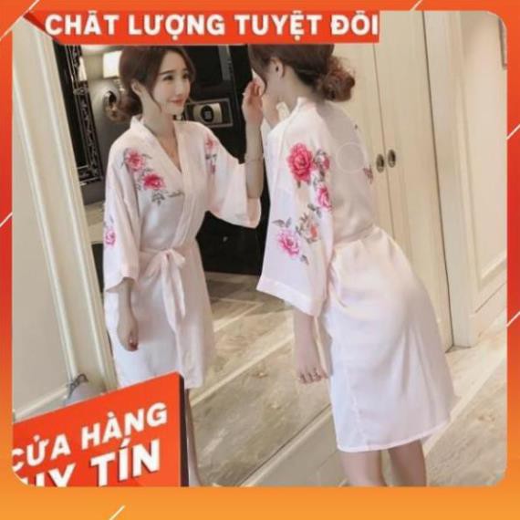 [Quảng Châu] Áo choàng ngủ chất lụa [ Hàng Order ] | BigBuy360 - bigbuy360.vn