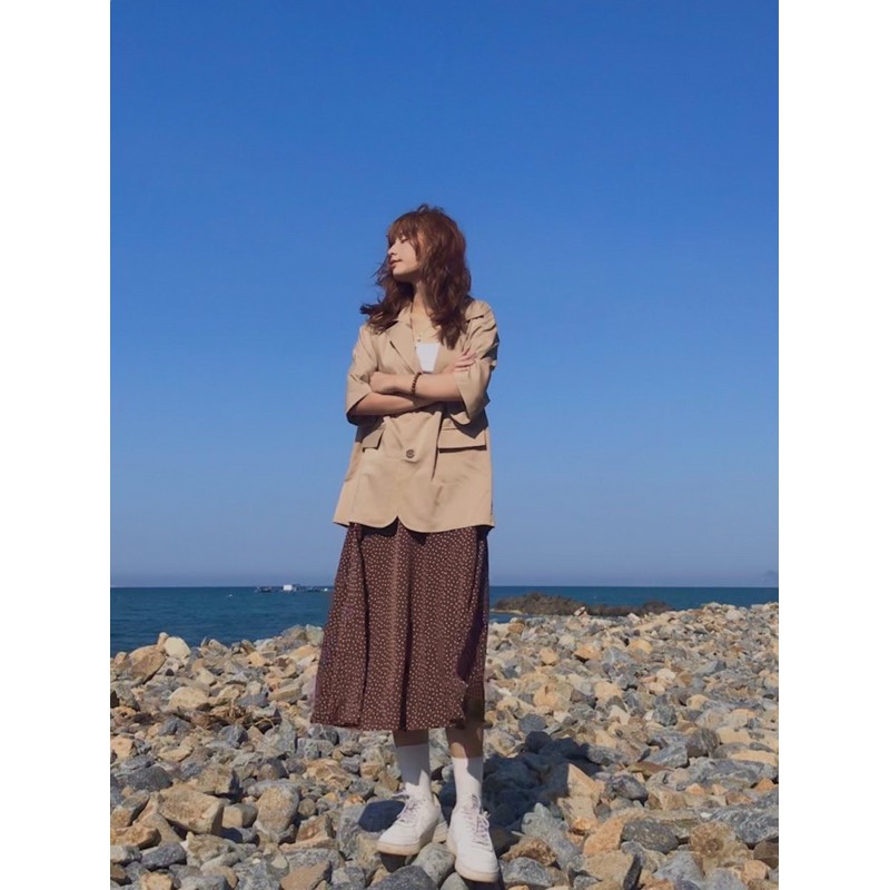 [ ẢNH THẬT ĐỘC QUYỀN MEGGIECLOSET] Áo vest dáng dài, tay ngắn ulzzang | BigBuy360 - bigbuy360.vn