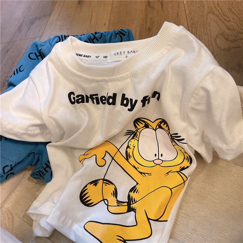 [A134] Áo phông mèo Garfield cho bé sz 80-130