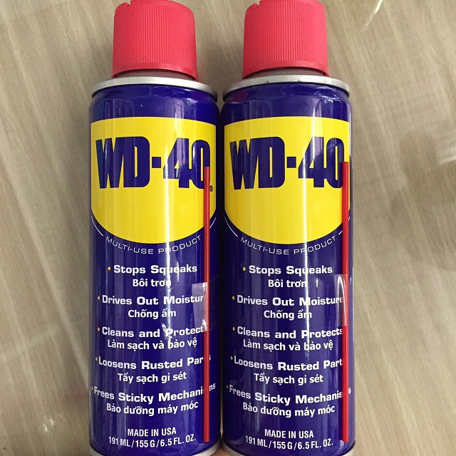 Dung dịch chống rỉ sét và bôi trơn WD-40