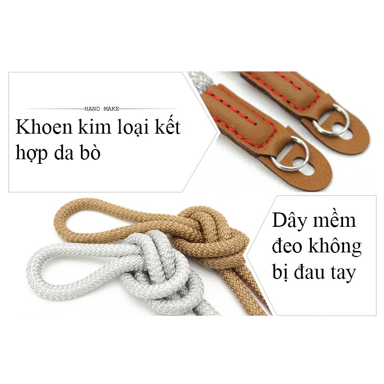 [Freeship toàn quốc từ 50k] Dây máy ảnh hand strap Shetu- dây đeo cổ tay