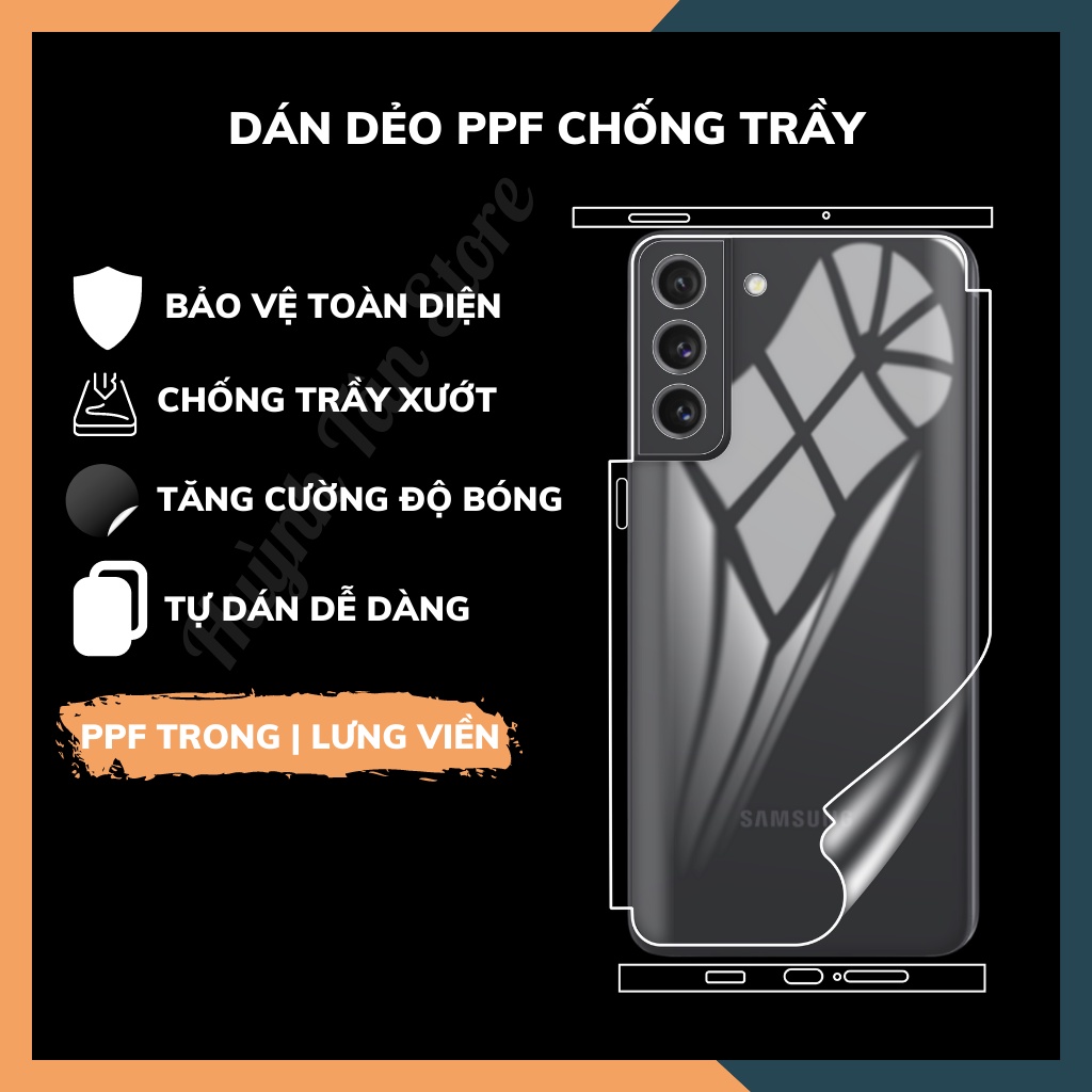 Dán dẻo PPF s21 fe trong suốt hoặc nhám chống bám vân tay bảo vệ điện thoại mua 1 tặng 1 huỳnh tân store