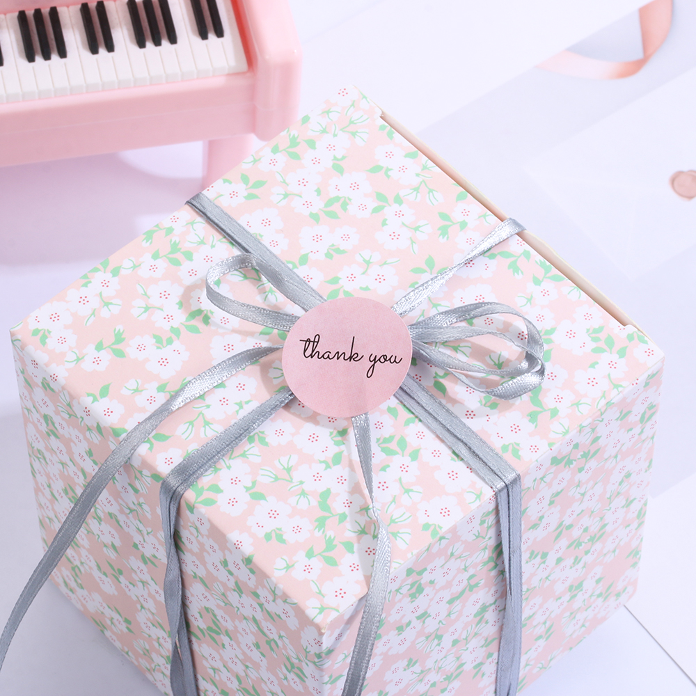 Set 500 Nhãn Dán In Chữ Thank You Đáng Yêu