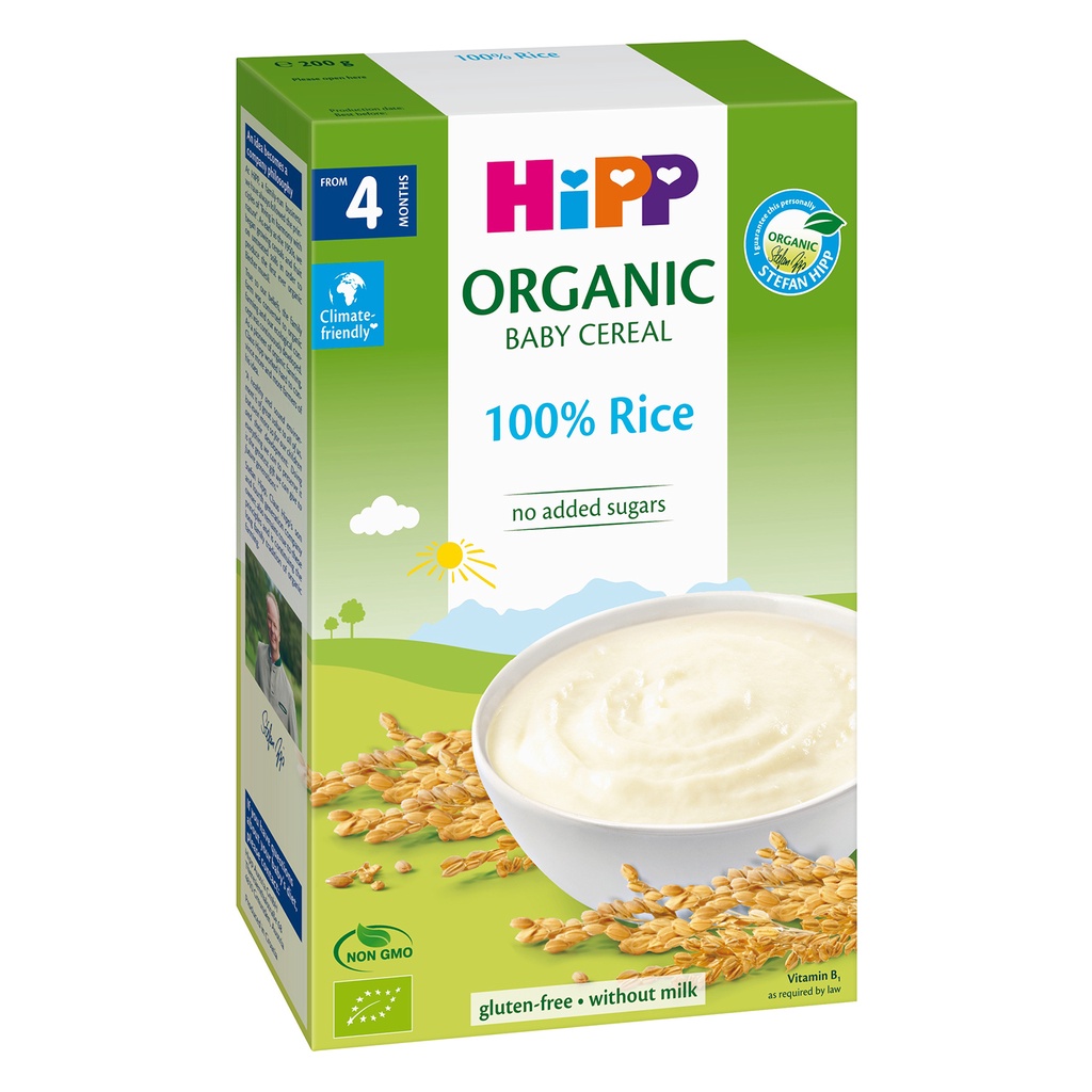 Bột gạo Hipp cho nhũ nhi (không sữa) 200g cho bé từ 4 tháng [Tuticare]