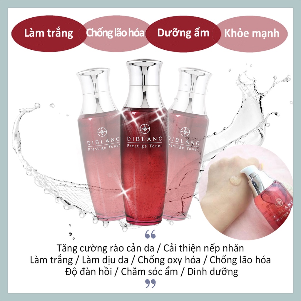 Toner Đông y Uy Tín 130ml  Prestige Toner 🔶 trắng da và chống nếp nhăn / Chống lão hóa / Dinh dưỡng / Độ đàn hồi / Dưỡng ẩm 🔶