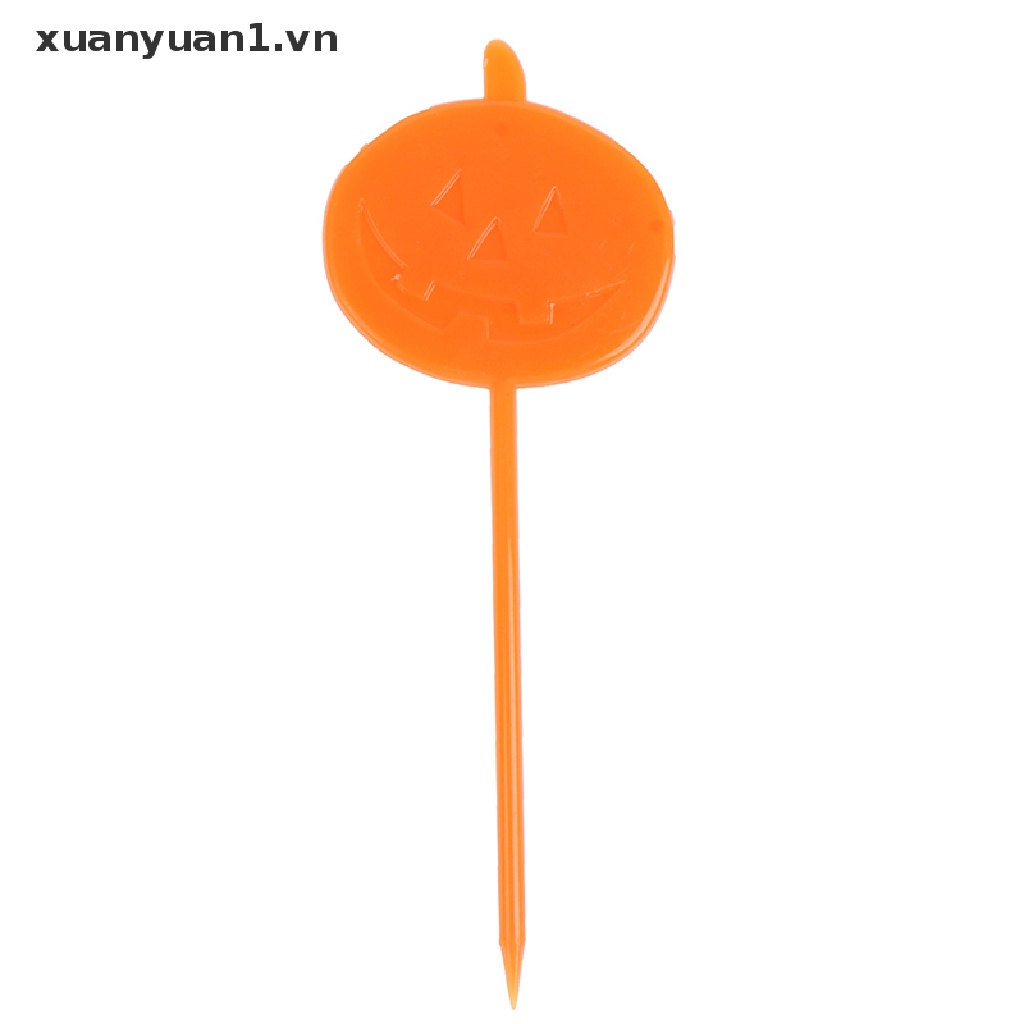Set 8 Nĩa Ăn Trái Cây Phong Cách Halloween Đáng Yêu