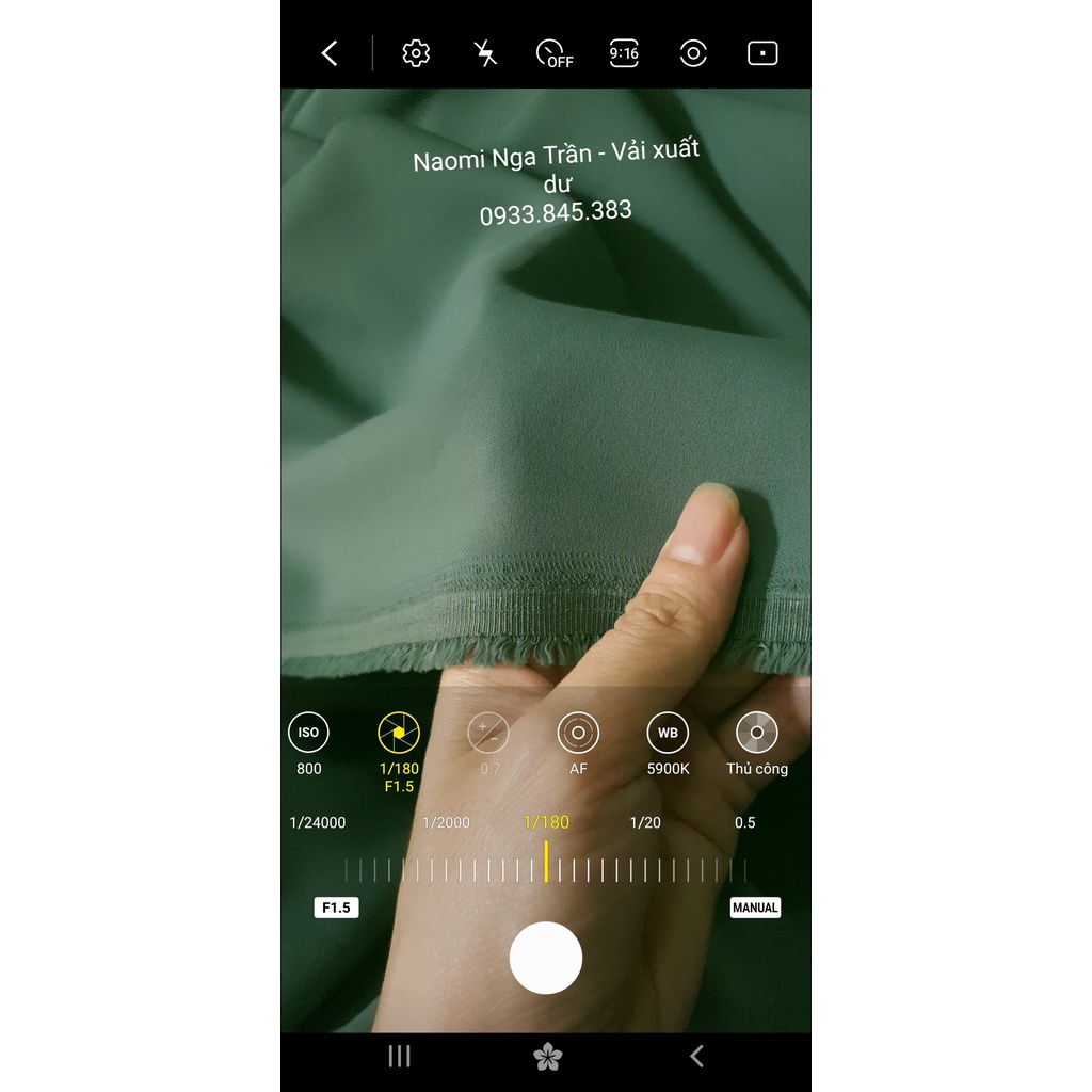 Vải Trượt lụa xanh rêu, trượt rũ, chuẩn jumsuit