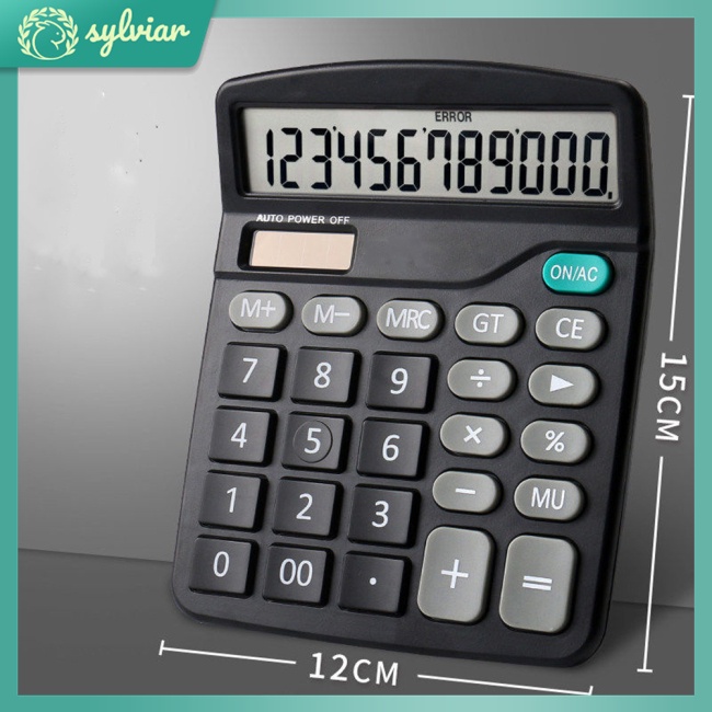 Máy Tính Năng Lượng Mặt Trời Nhiều Màu Sắc Dễ Thương