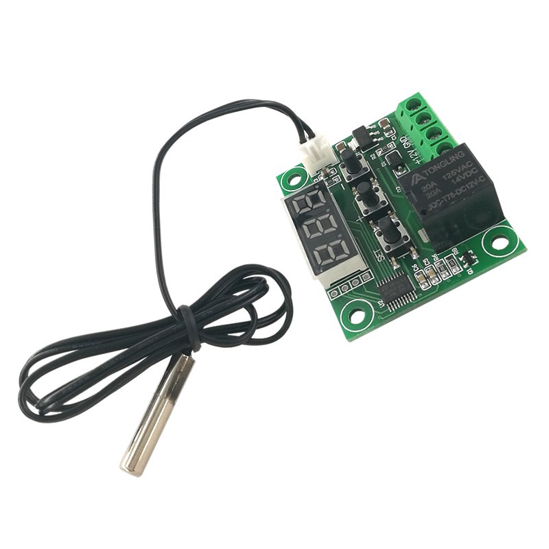 Mạch cảm biến kiểm soát nhiệt độ ấp trứng w1209 relay 12vdc xh-w1209 -dc3504