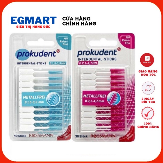 [Nhập SIEUTHIEG giảm 10% đơn từ 99K] Bàn Chải Kẽ Răng Thông Minh Prokudent – Xách tay Đức