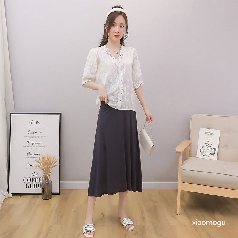 Chân Váy Dài Lưng Cao Thời Trang Cho Mẹ Bầu | BigBuy360 - bigbuy360.vn