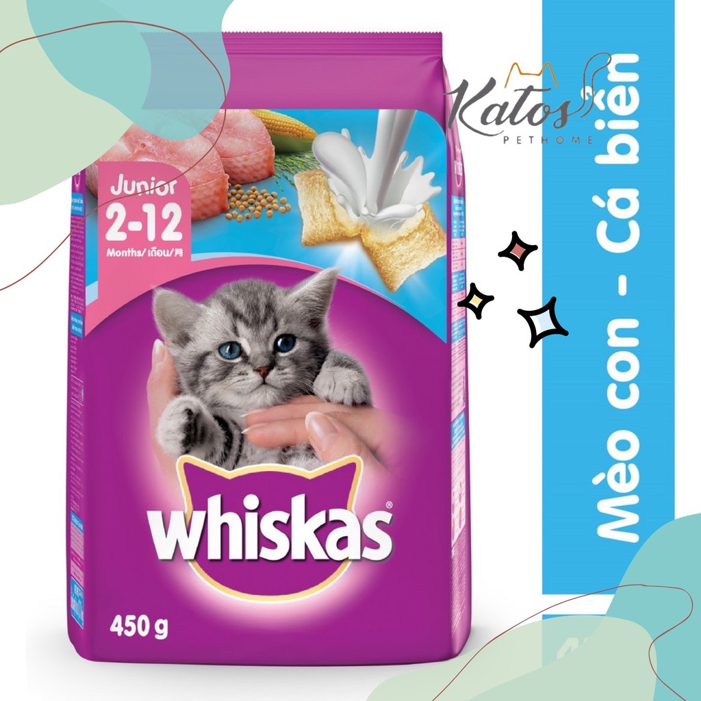 Hạt khô mèo Whiskas túi 400gr