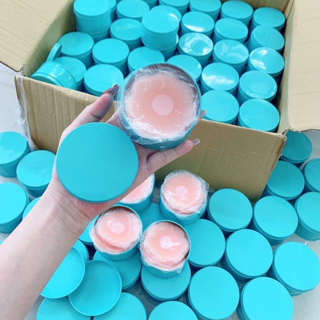 Hộp 10 Miếng Dán Ngực Silicon Lót Ngực Nhũ Hoa, dán Đầu Ti Siêu Mềm Mại
