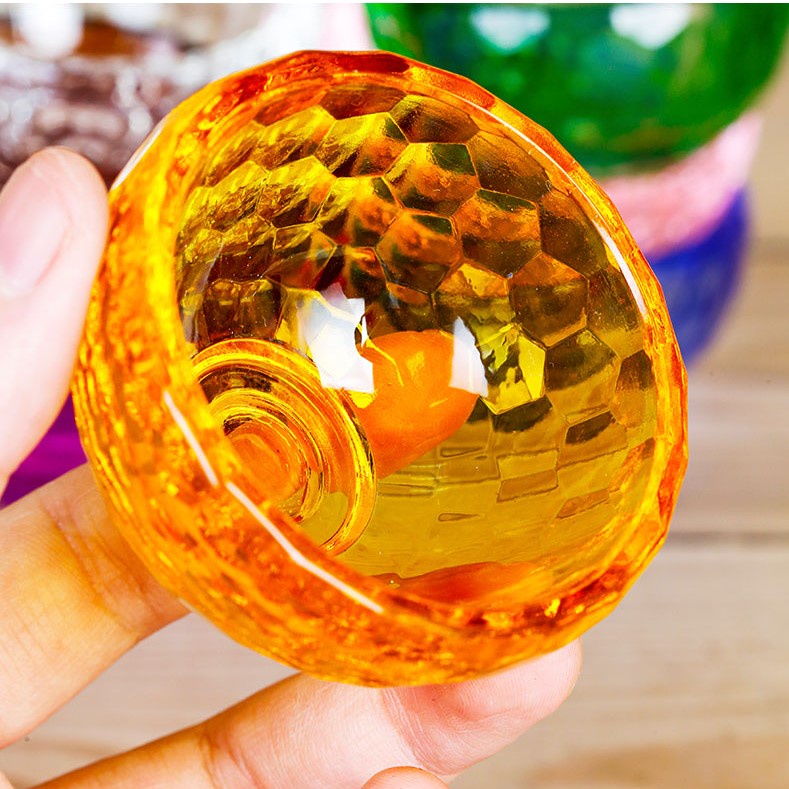 Chén Cúng Nước Thủy Tinh 7 Màu