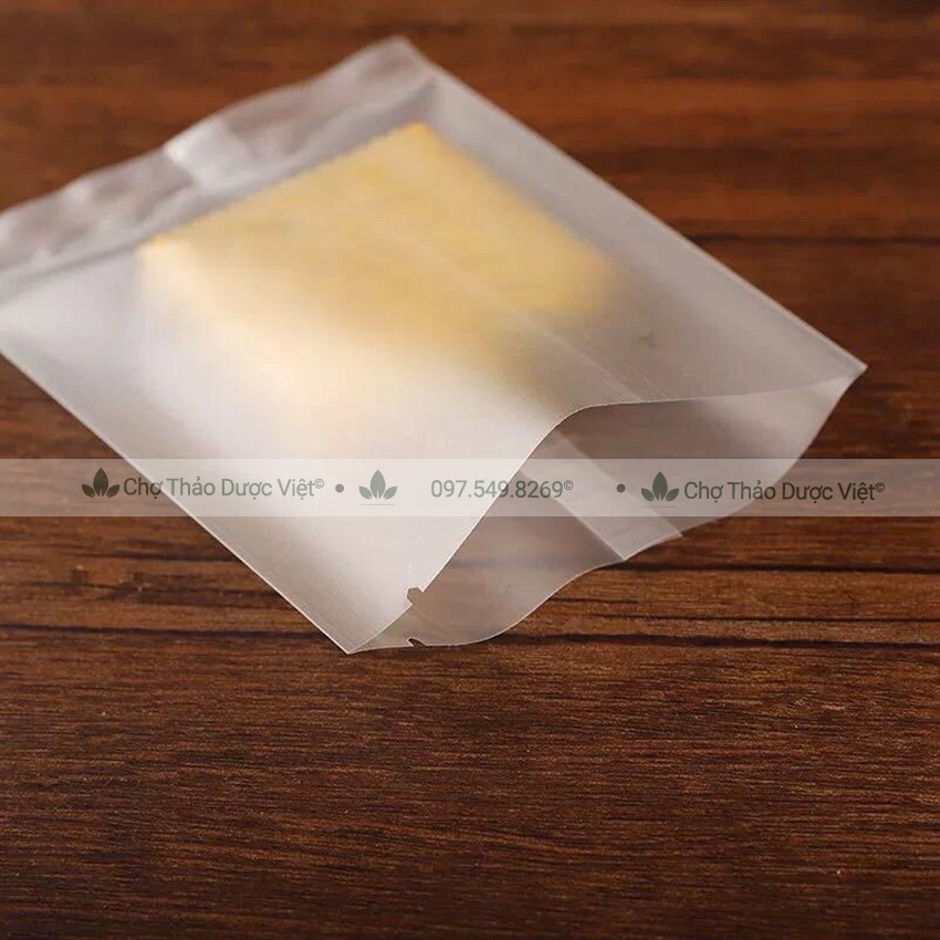 100 Túi trắng mờ hàn miệng đựng bánh kẹo trà (Bao bì nilong đựng bánh quy) - Chợ Thảo Dược Việt