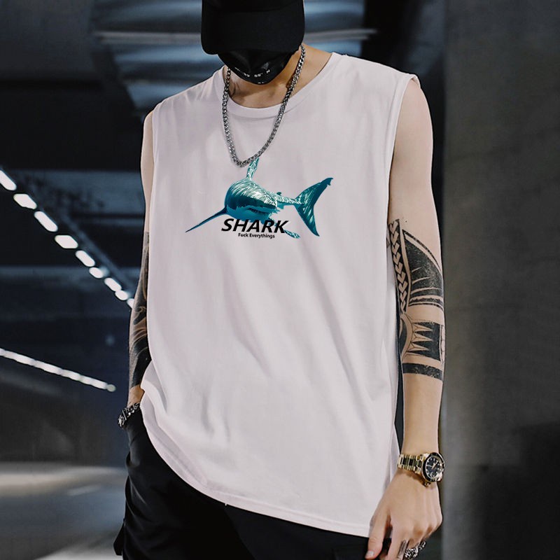 Áo ba lỗ thể thao in họa tiết hoạt hình phong cách hip hop thoáng khí thấm hút mồ hôi thời trang mùa hè