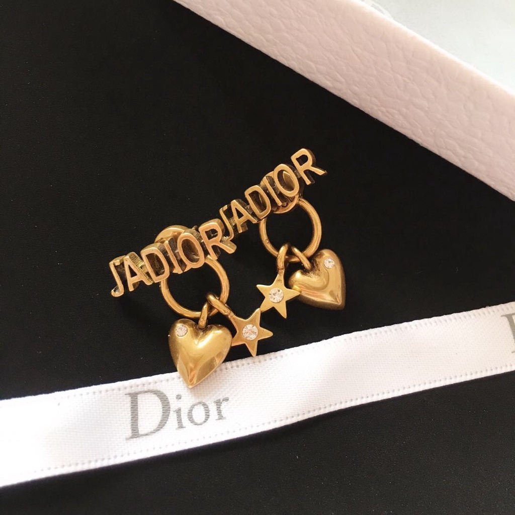 Bông tai Trái tim nhỏ Retro JADIOR Xuyên khuyên tai nữ