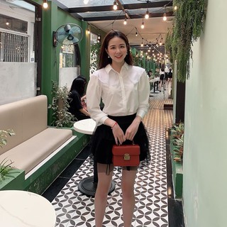 Sơ mi pha voan