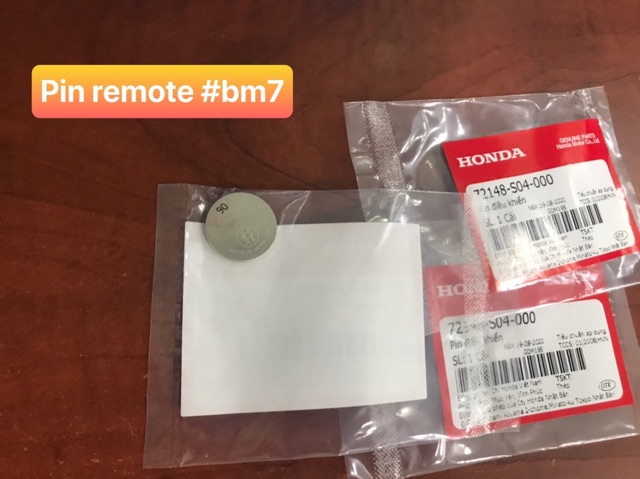 PIN REMOTE  CÁC DÒNG XE SMARTKEY HONDA