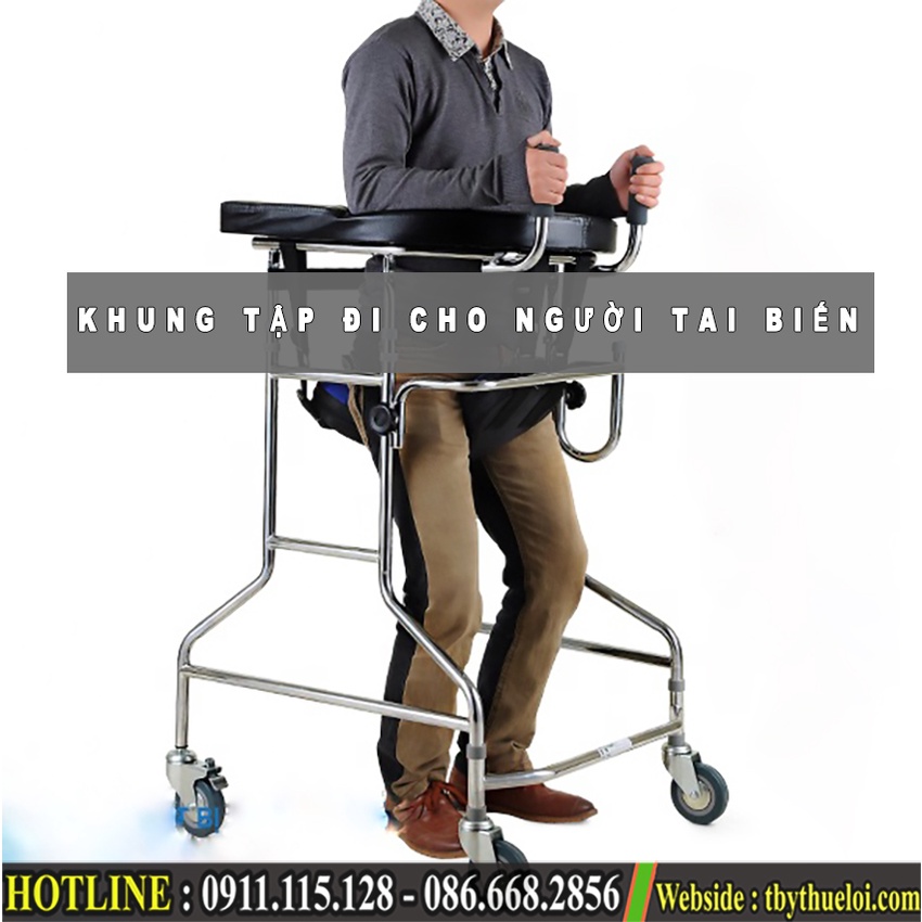 Khung Tập Phục Hồi Chức Năng - Xe Tập Đi Cho Người Tai Biến
