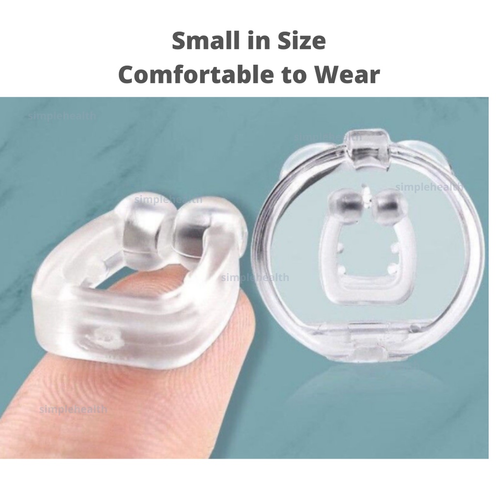 Kẹp mũi chống ngáy bằng silicon giúp thở thoải mái cho nam nữ, bảo vệ giấc ngủ vào ban đêm