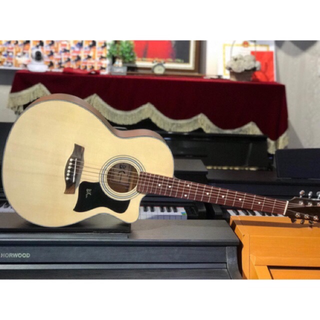 Đàn Ghi ta đệm hát chất lượng cao - Guitar Acoustic BK A130 - Tặng full phụ kiện theo đàn