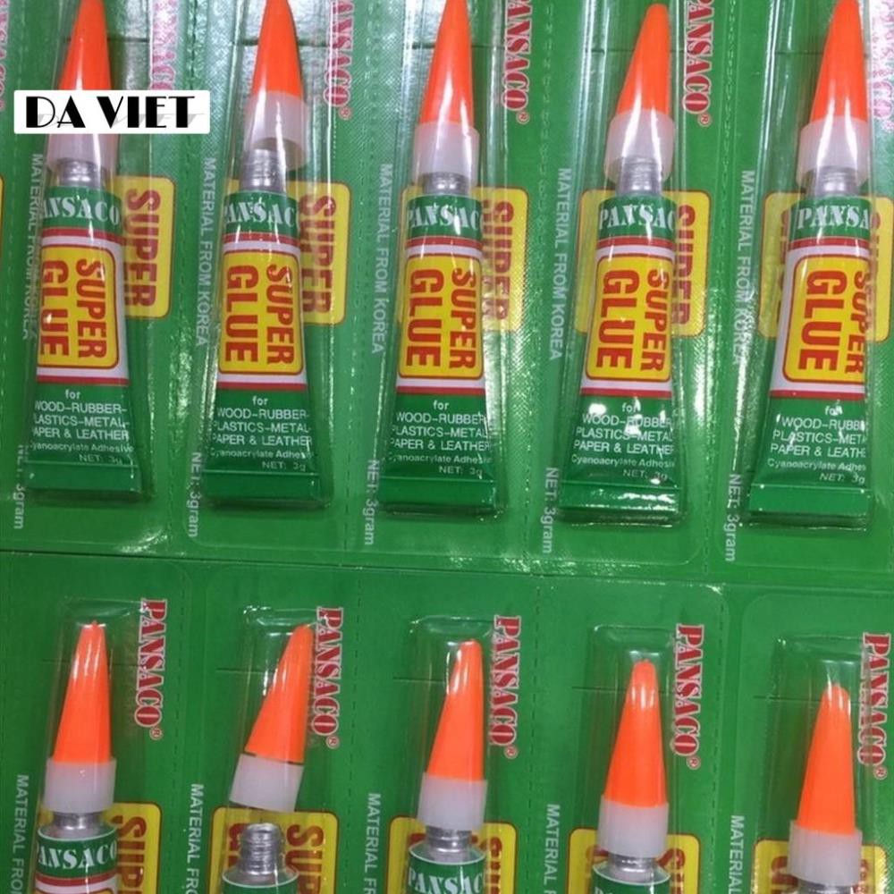 Keo dán siêu dính SUPER GLUE chính hãng 100% PANSACO thuận tiện xử lý giày dép hư hỏng siêu nhanh