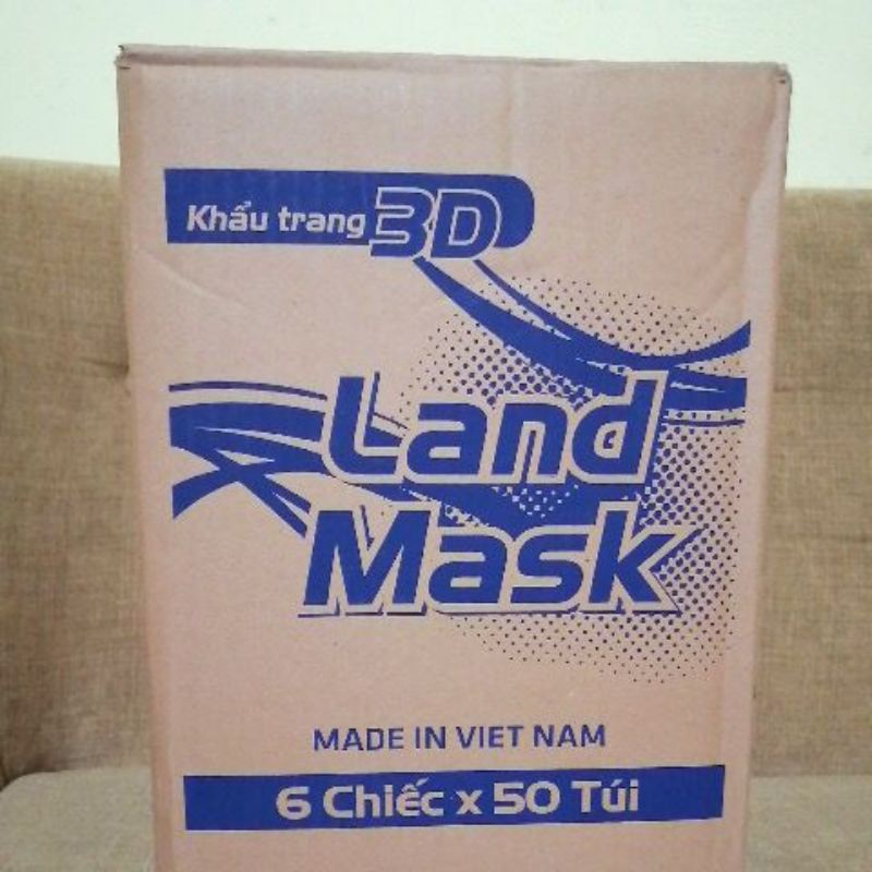 khẩu trang 3d Land Mask 1 thùng/300 cái