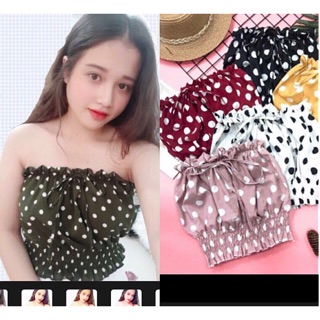 Áo ống hoạ tiết sành điệu