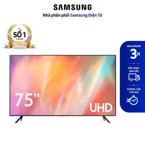 Smart Tivi Samsung Crystal UHD 4K 75 inch UA75AU7700KXXV - Miễn phí lắp đặt