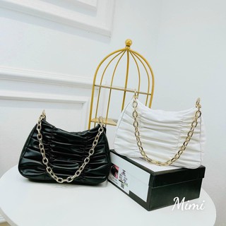 Túi đeo vai nữ dúm da nhăn 79k,💖freeship💖,size 25 cm