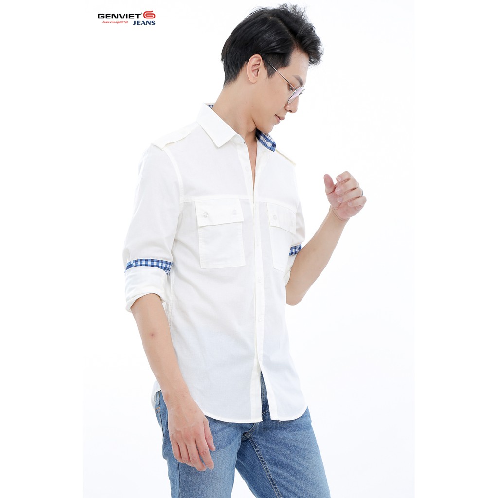 Áo sơ mi nam dài tay D3121C542 - GENVIET | BigBuy360 - bigbuy360.vn